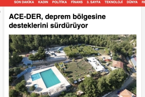Mersin Merkezli Acil Cevap ve Eşitlik Derneği (ACE-DER), Deprem Bölgesine Yardımlarına devam ediyor 